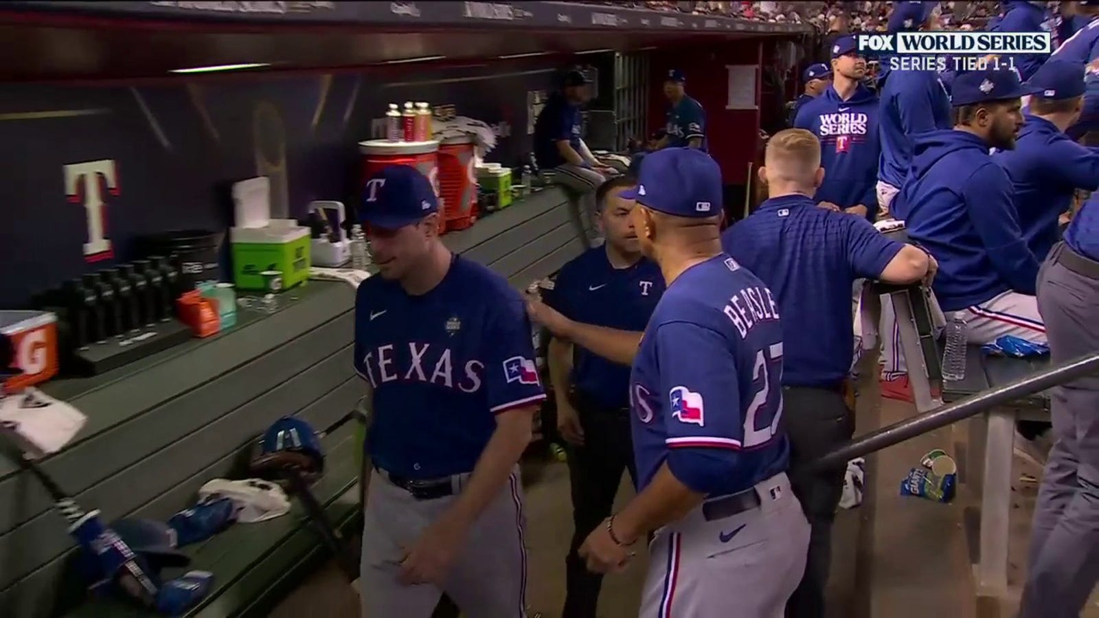 Rangers' Max Scherzer leaves the game in the fourth inning with back tightness