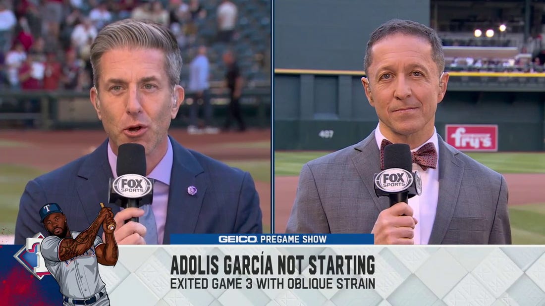 Ken Rosenthal provides update on Rangers' Adolis Garcia and Max Scherzer ahead of Game 4 | MLB on FOX