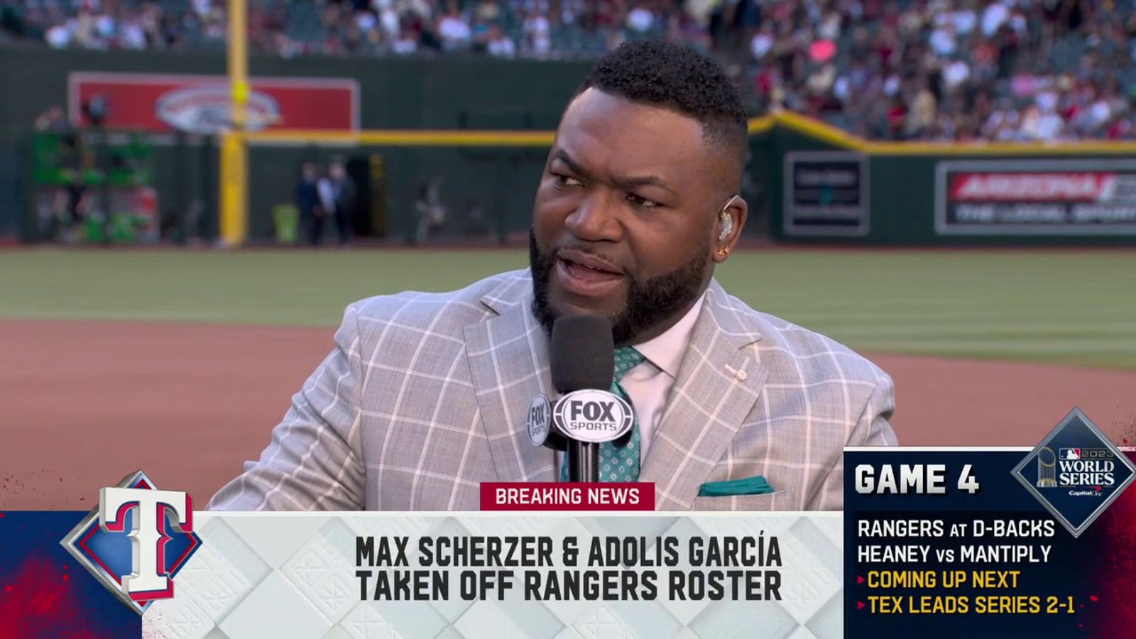 BREAKING NEWS: Adolis García, Max Scherzer off Rangers' WS roster