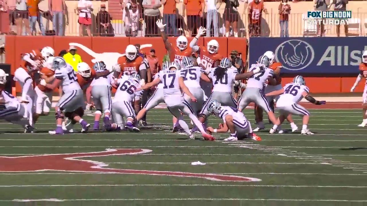 Kansas State's Chris Tennant drills a clutch 45-yard field goal to force OT against Texas