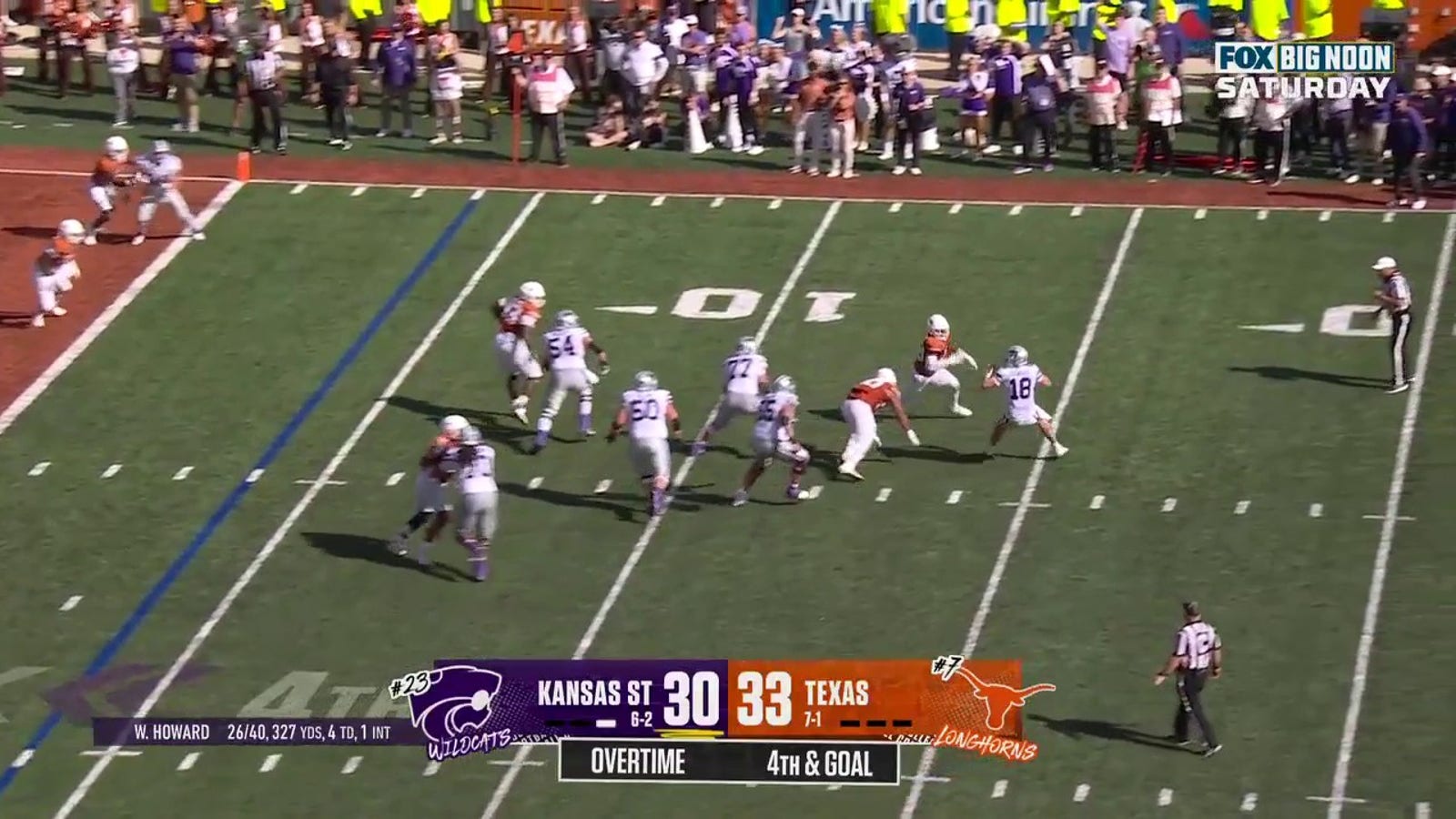 Texas grabs OT win after Will Howard fails to convert on fourth down