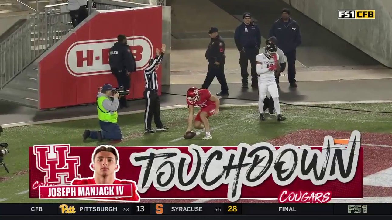 Donovan Smith completes a seven-yard TD pass to Joseph Manjack IV, as Houston ties things up with Cincinnati