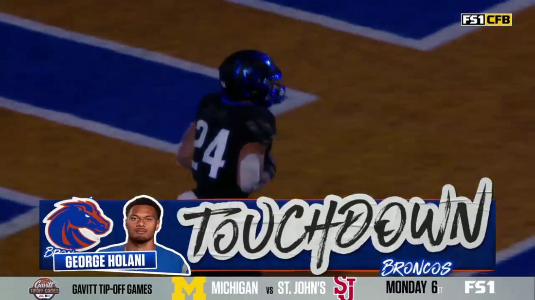 George Holani rushes for a 10-yard TD to extend Boise State's lead over New Mexico
