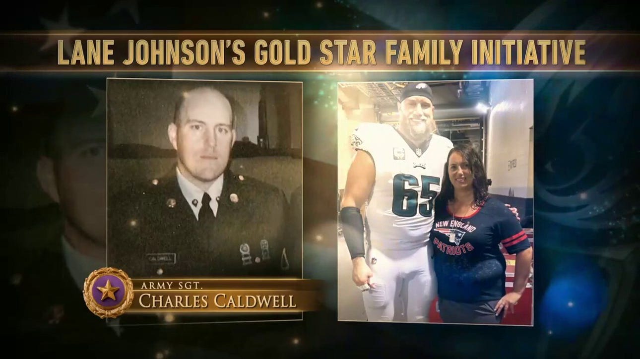 Eagles' Lane Johnson gives back to veterans through his Gold Star Family Initiative