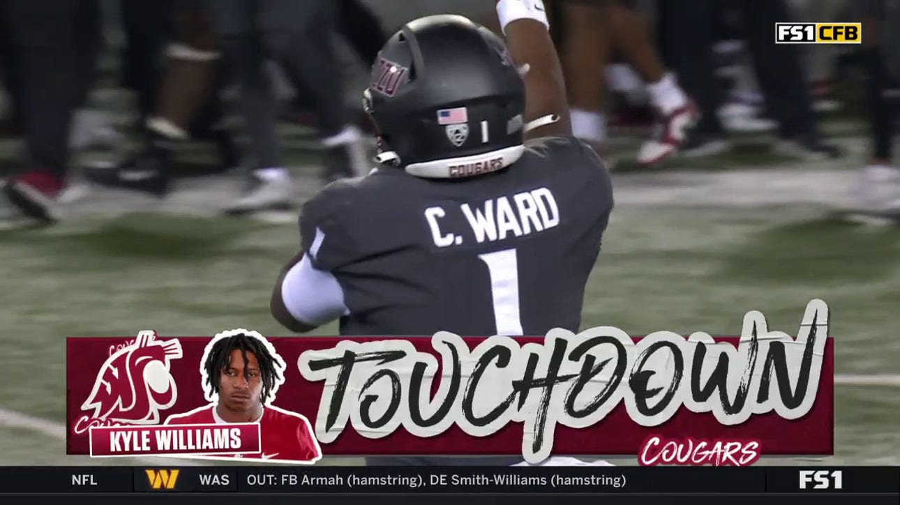 Cameron Ward finds Kyle Williams for 34-yard TD to give Washington State a 49-7 lead over Colorado