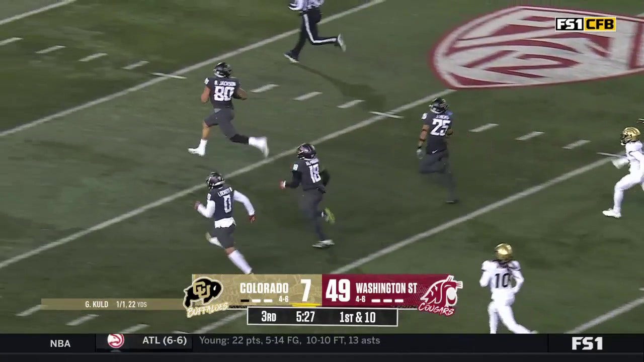 Washington State's Brennan Jackson pulls off another scoop-and-score, this time from 74 yards