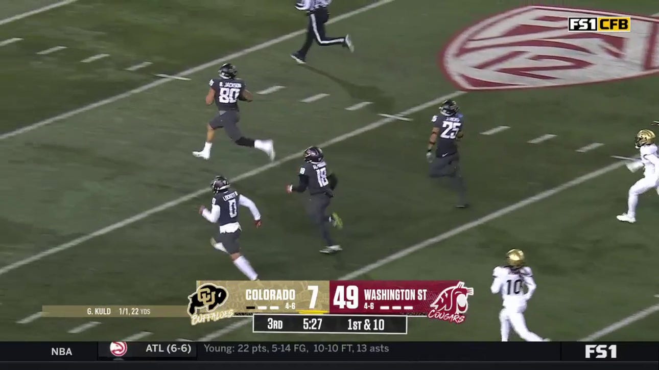 Washington State's Brennan Jackson pulls off another scoop-and-score, this time from 74 yards