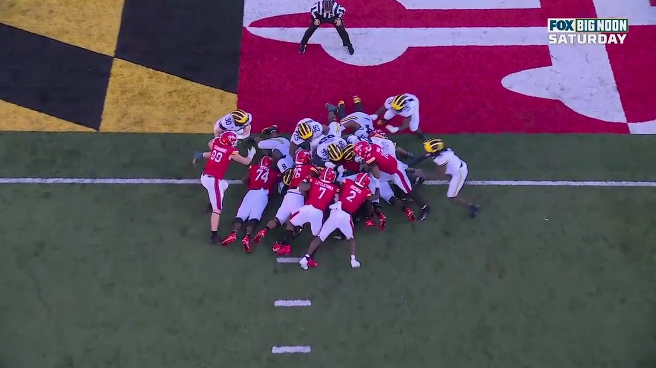 Maryland's Billy Edwards punches it in on 4th and goal to cut Michigan's lead