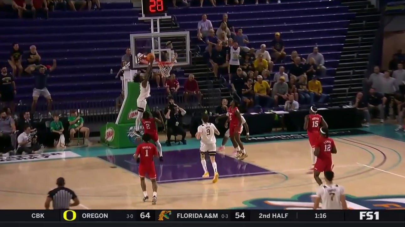 West Virginia's Seth Wilson finds Kobe Johnson on an Alley-Oop vs. SMU