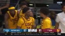 USC's Joshua Morgan records his 10th BLOCK of the game vs. Seton Hall