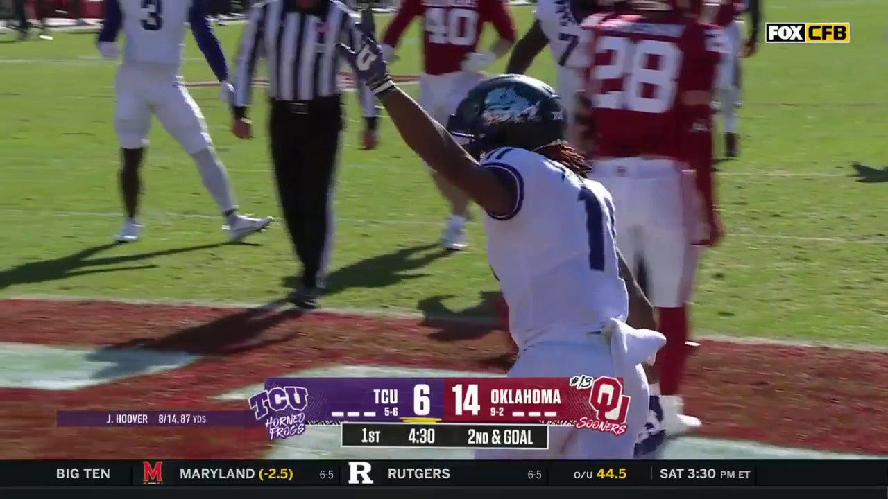 Josh Hoover Hits JoJo Earle On A Six-yard TD Pass, Helping TCU Trim ...