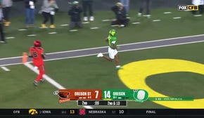 Oregon's Bo Nix connects with Troy Franklin for a massive 41-yard touchdown