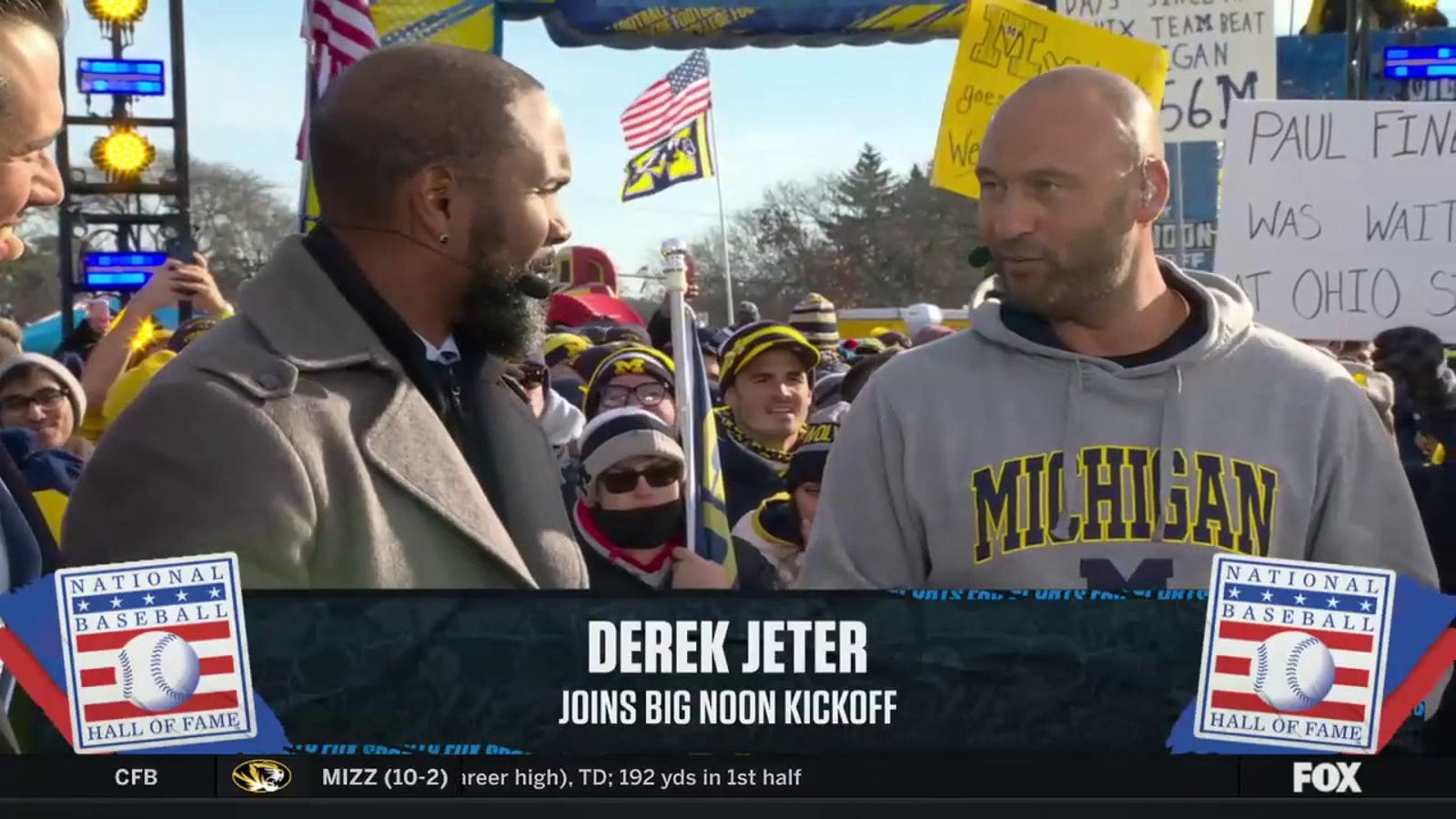 Michigan superfan Derek Jeter talks Wolverines ahead of Ohio State matchup