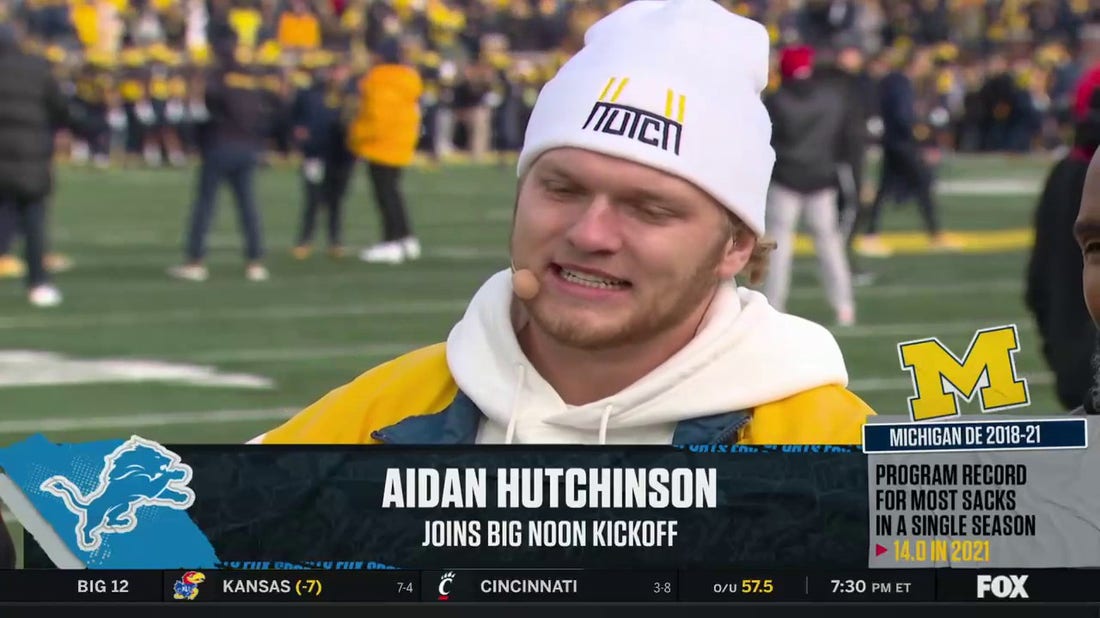 Lions' Aidan Hutchinson on his time at Michigan, success in NFL and more | Big Noon Kickoff