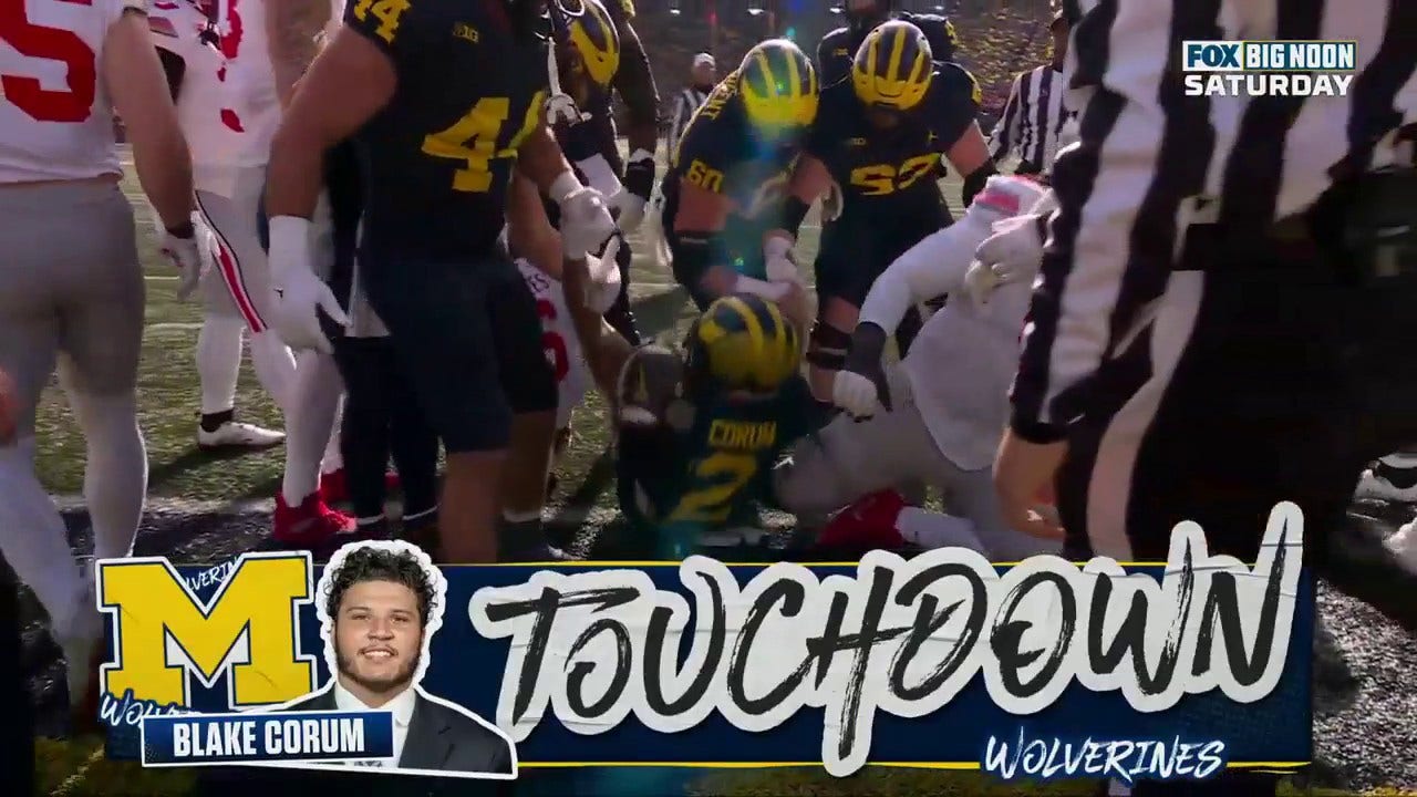 Blake Corum scores his 21st TD of season to break all time Michigan rushing TD record