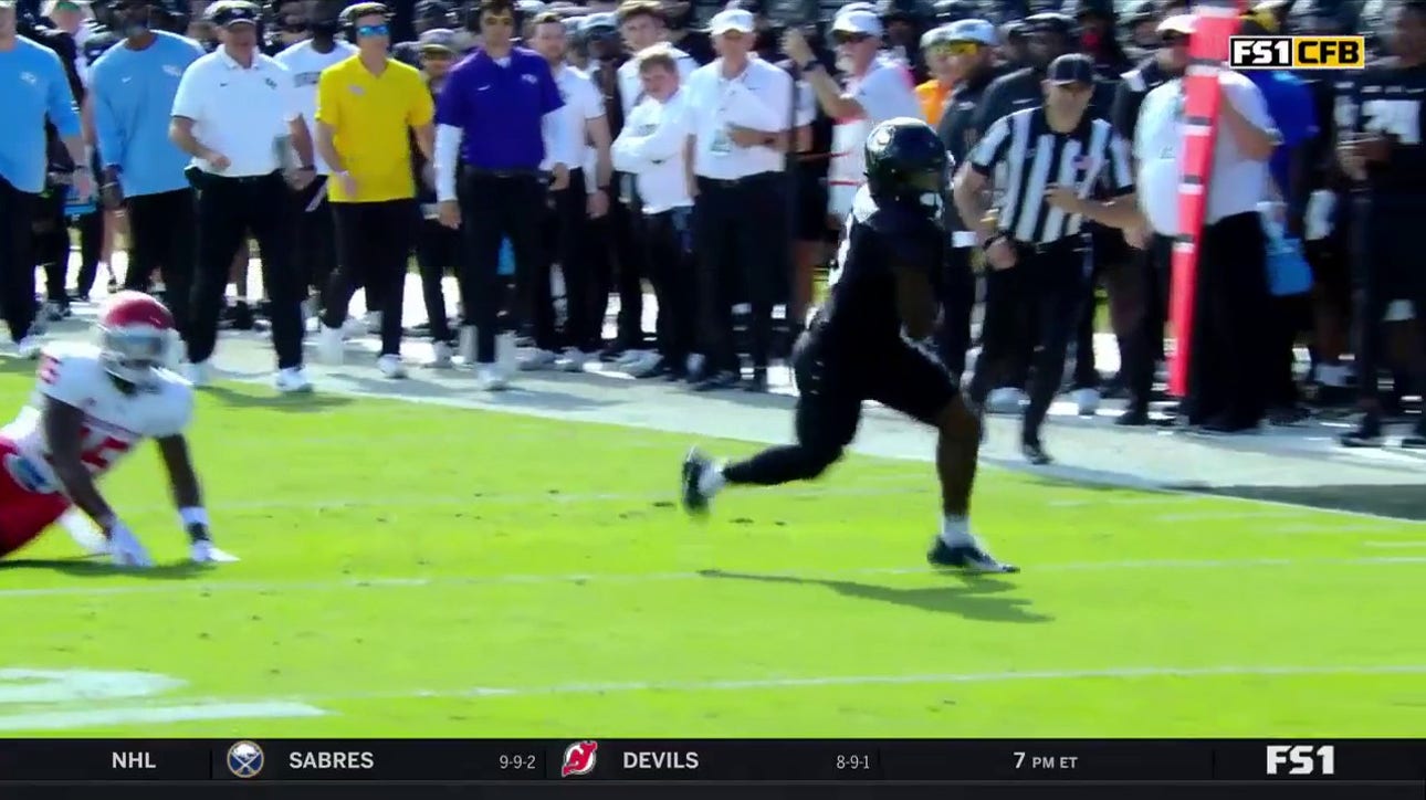 John Rhys Plumlee links up with Xavier Townsend on a 28-yard touchdown, helping UCF take the lead vs. Houston