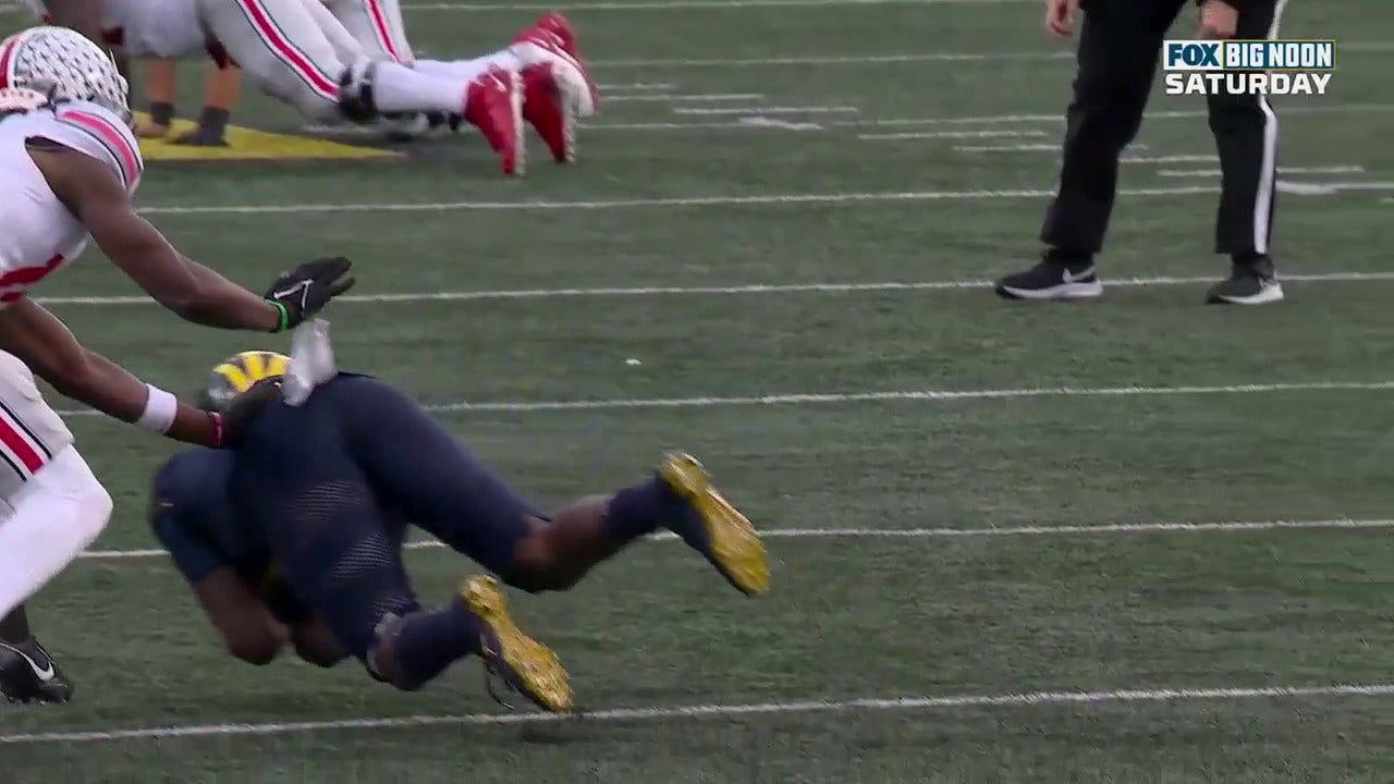 Rod Moore picks off Ohio State’s Kyle McCord, sealing Michigan’s third straight victory in 'The Game'
