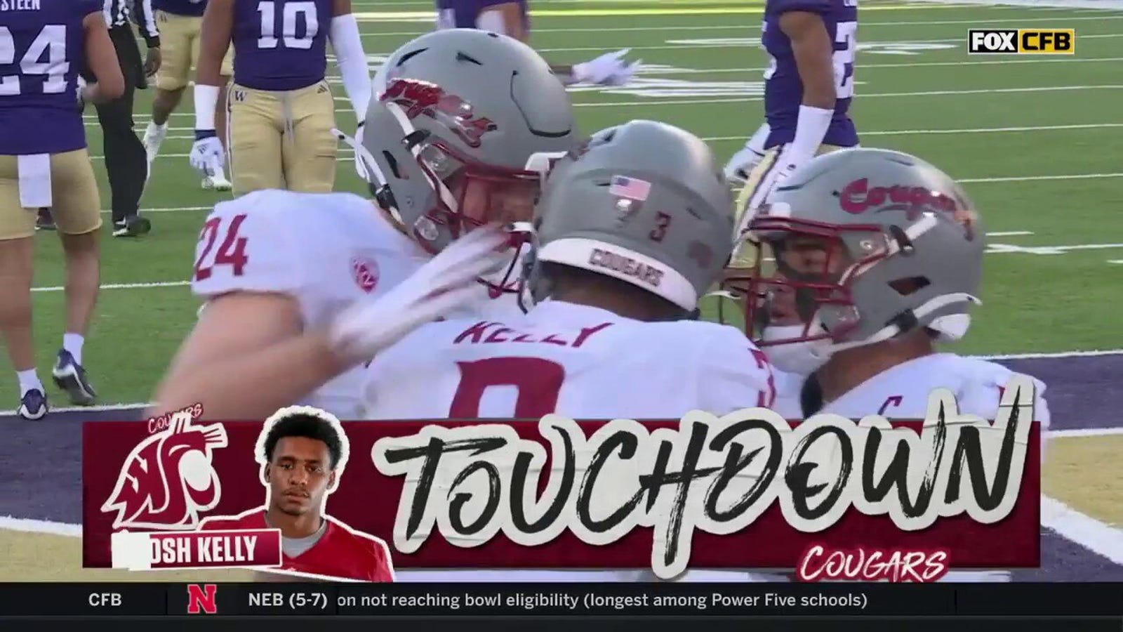WSU's Cameron Ward finds Josh Kelly for a 21-yard TD to tie the game