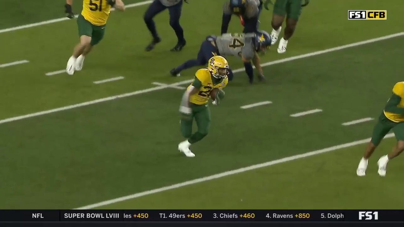 Baylor's Richard Reese pulls off an ELECTRIC 95-yard kickoff return for a TD against West Virginia 