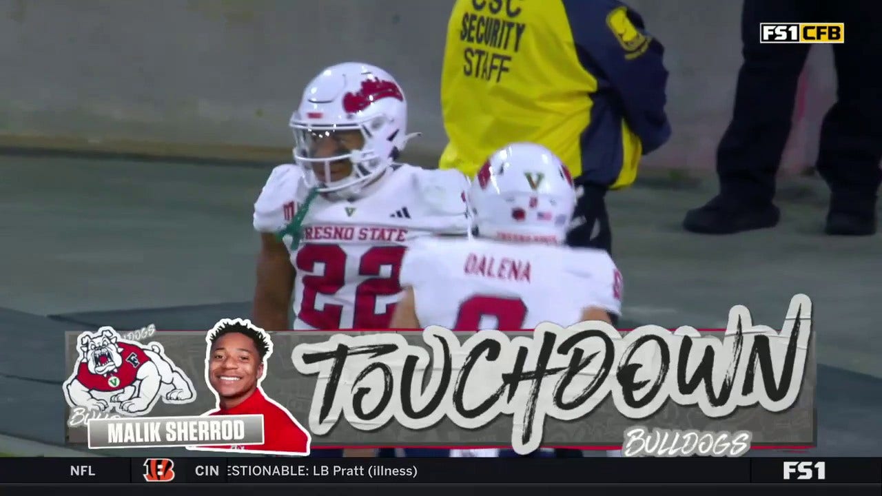 Malik Sherrod rushes for a 62-yard touchdown as Fresno State takes an early lead over San Diego State 