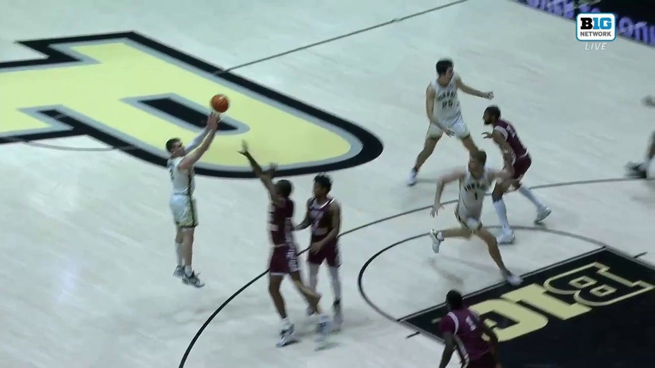 Purdue's Braden Smith sinks a 3-pointer and gets the and-1 against Texas Southern