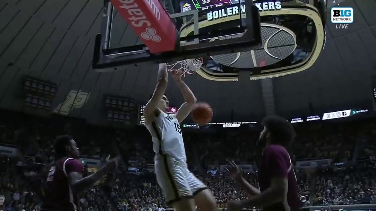 Purdue's Zach Edey delivers a monstrous slam dunk against Texas Southern