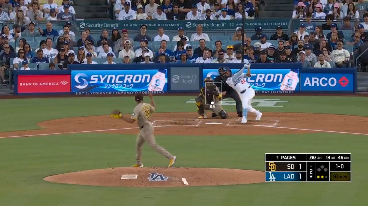 Andy Pages knocks a home run, grabbing the Dodgers' lead over Padres