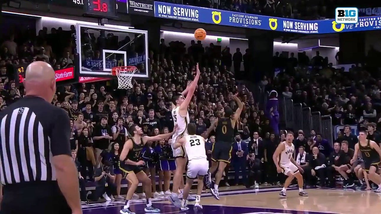  Boo Buie hits a go-ahead shot, but Zach Edey follows with a game-tying bucket as Northwestern and Purdue head to overtime.