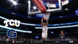 TCU's Micah Peavy sprints and throws down an athletic dunk against Georgetown
