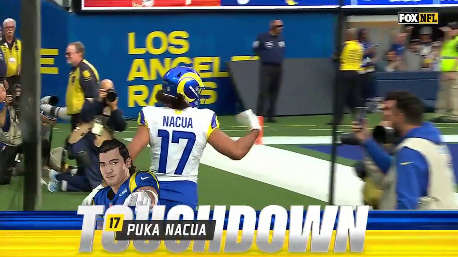 Matthew Stafford links with Puka Nacua for a 70-yard TD to give Rams a lead against Browns