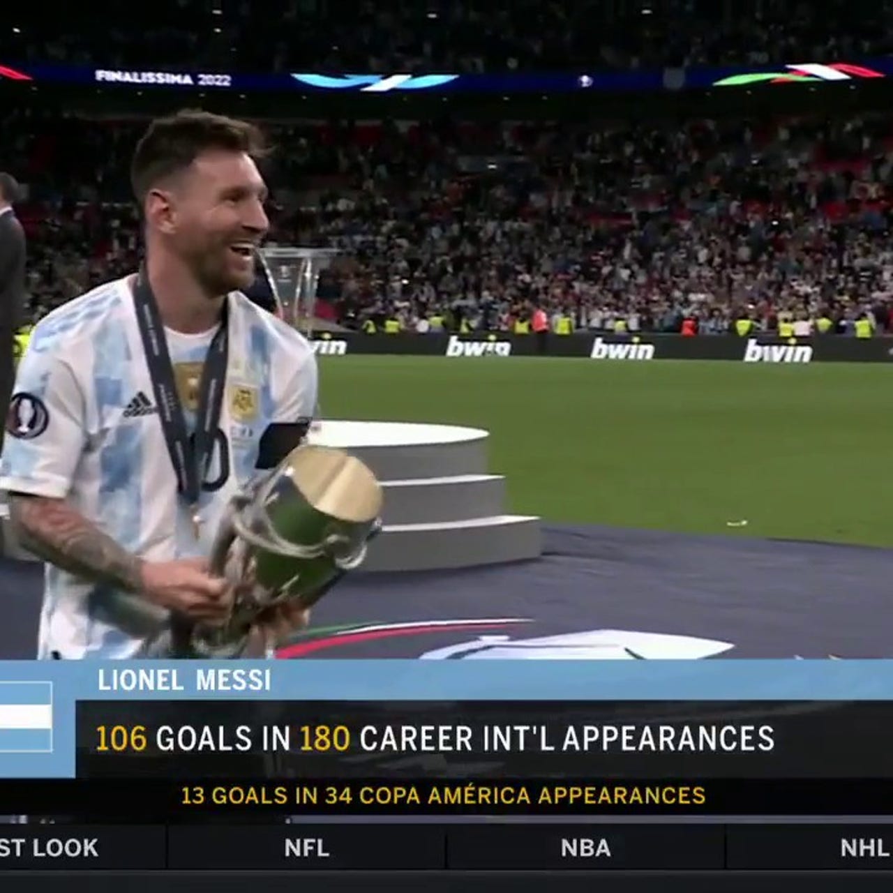 FOX Soccer on X: There has been a whole lot of hardware won between the  two stars of the Copa America Final 🏆 Who is adding a Copa America trophy  to their