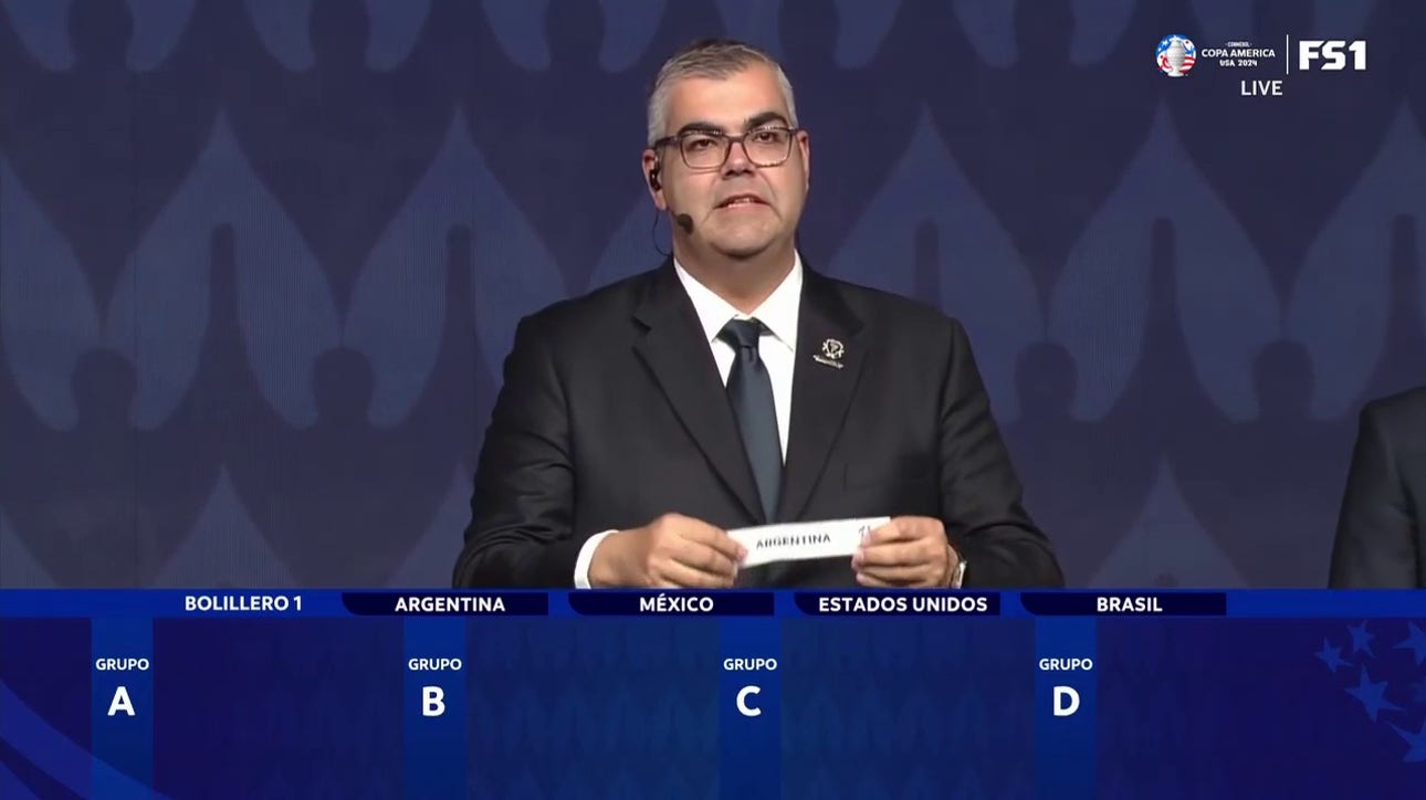 Argentina, Mexico, United States, Brazil selected from Pot 1 | 2024 Copa América draw