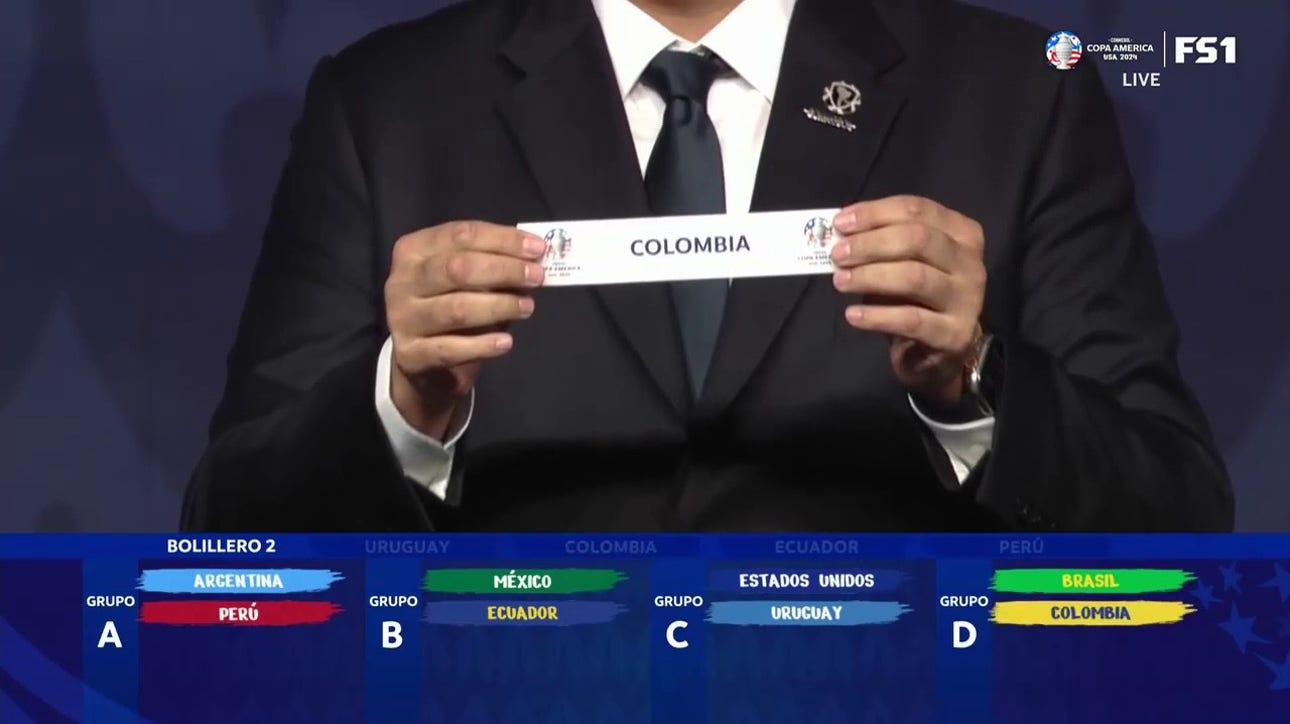 Perú, Ecuador, Uruguay and Colombia selected from Pot 2 | 2024 Copa América draw 
