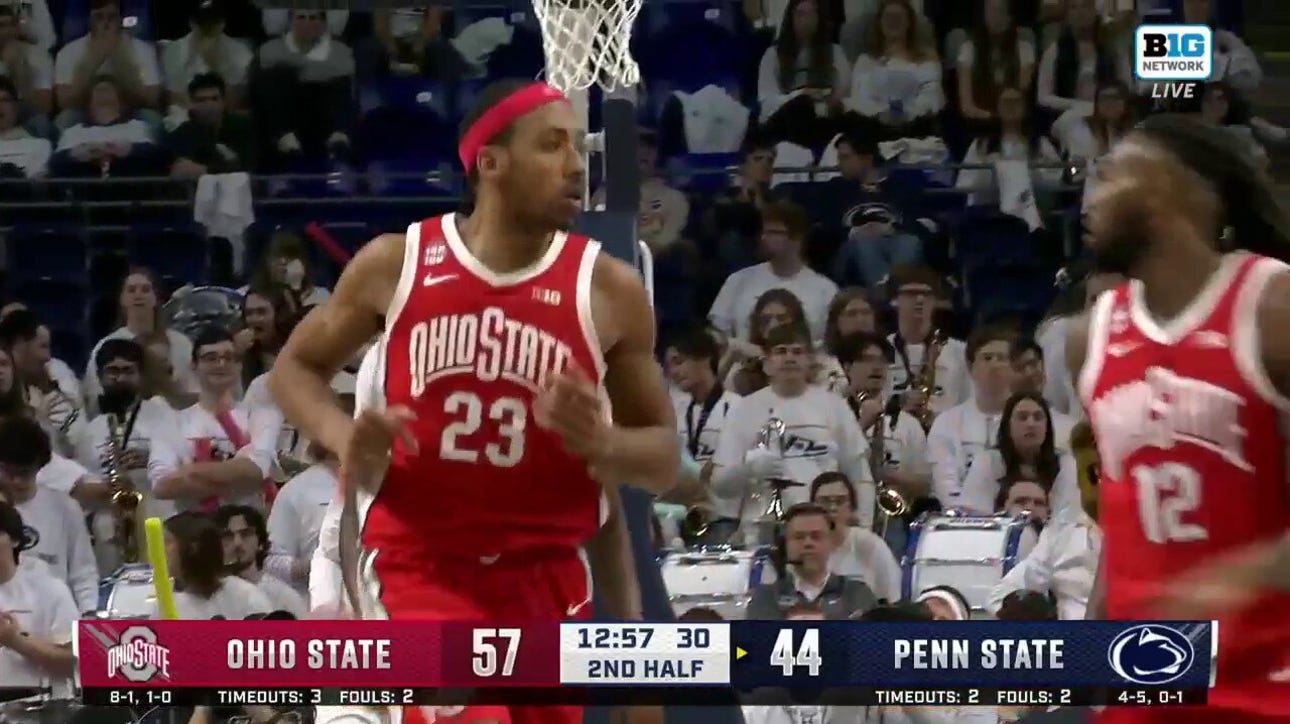 Zed Key throws down another ferocious jam to extend Ohio State's lead vs. Penn State