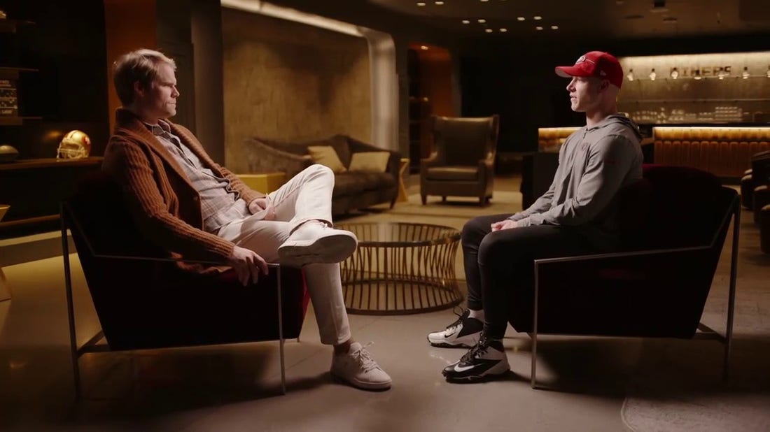 49ers' Christian McCaffrey sat down with Greg Olsen to talk about the 49ers superbowl hopes, Brock Purdy's success and more | FOX NFL Sunday