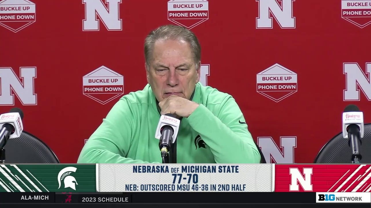 Postgame Presser: Tom Izzo shares his frustration after Michigan State's loss to Nebraska