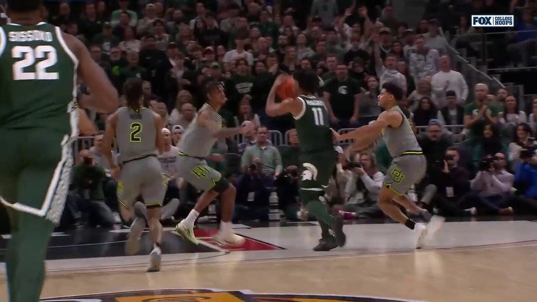 Michigan State's A.J. Hoggard dishes out ANOTHER alley-oop jam against Baylor