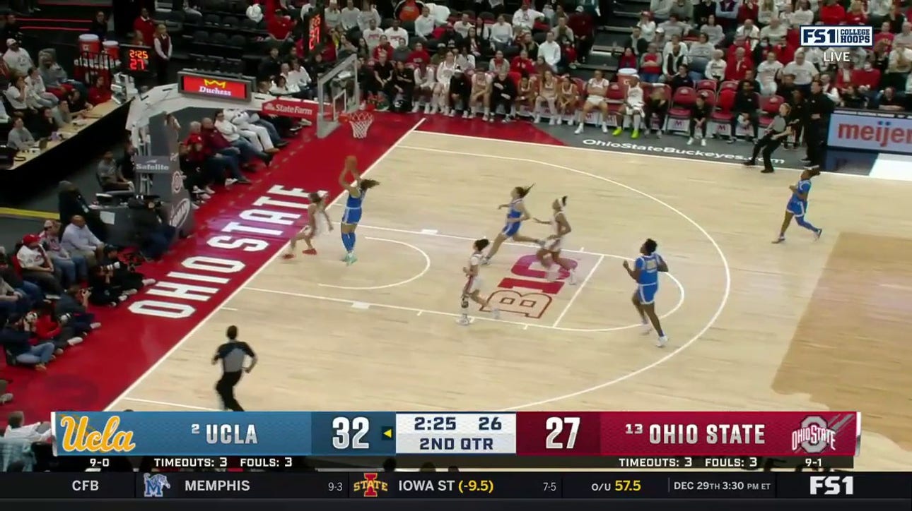 Kiki Rice scores in transition to extend UCLA's lead vs. Ohio State