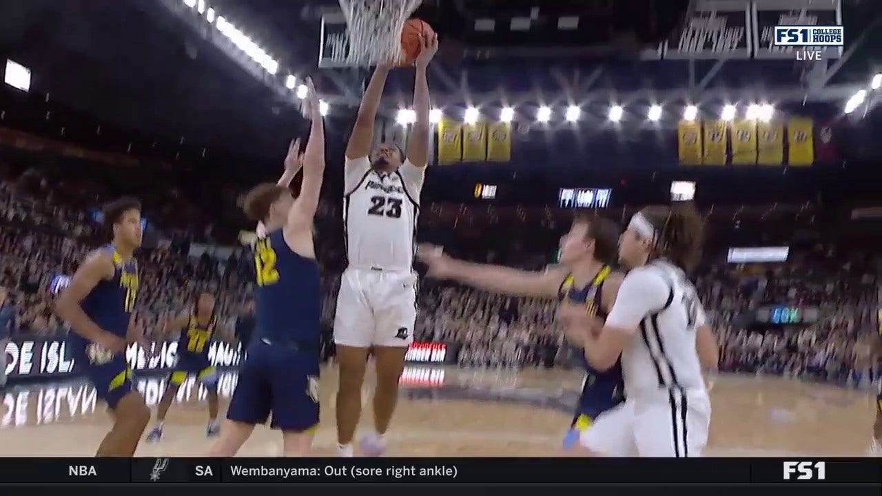 Bryce Hopkins Gets Up For A Dunk, Helping Providence Trim Into ...