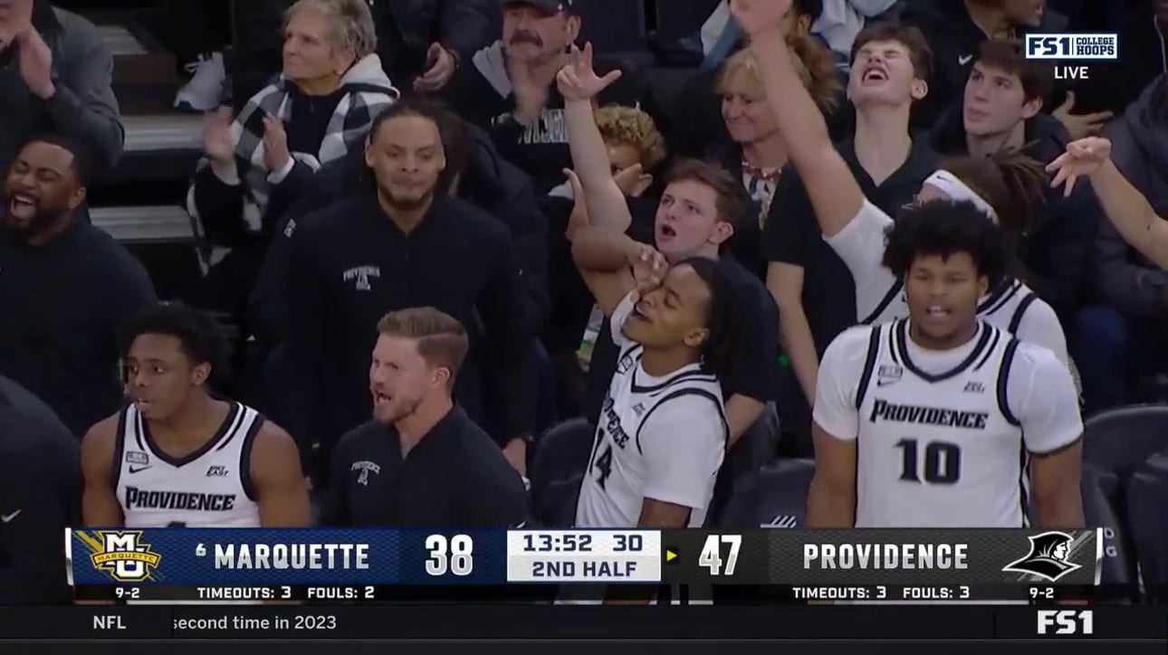 Ticket Gaines hits a corner three, extending Providence's lead vs. No. 6 Marquette