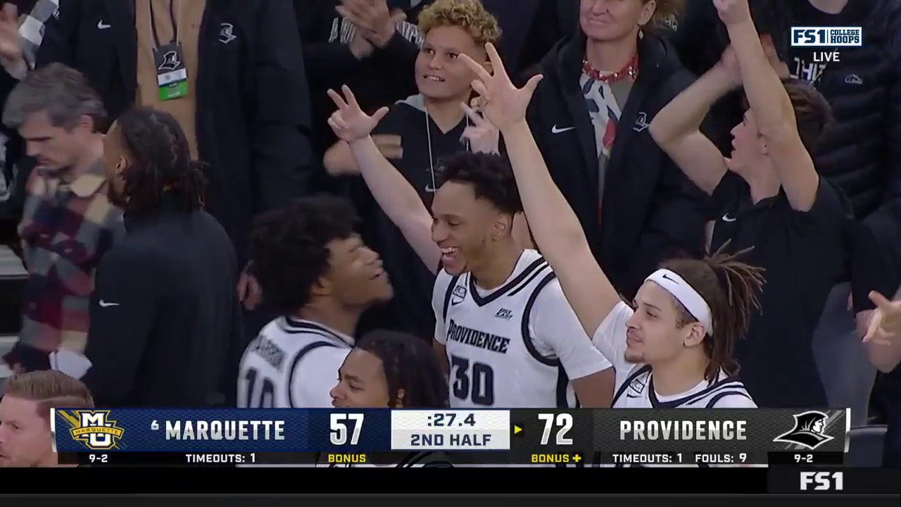 Ticket Gaines hits a three to seal Providence's upset victory over No. 6 Marquette