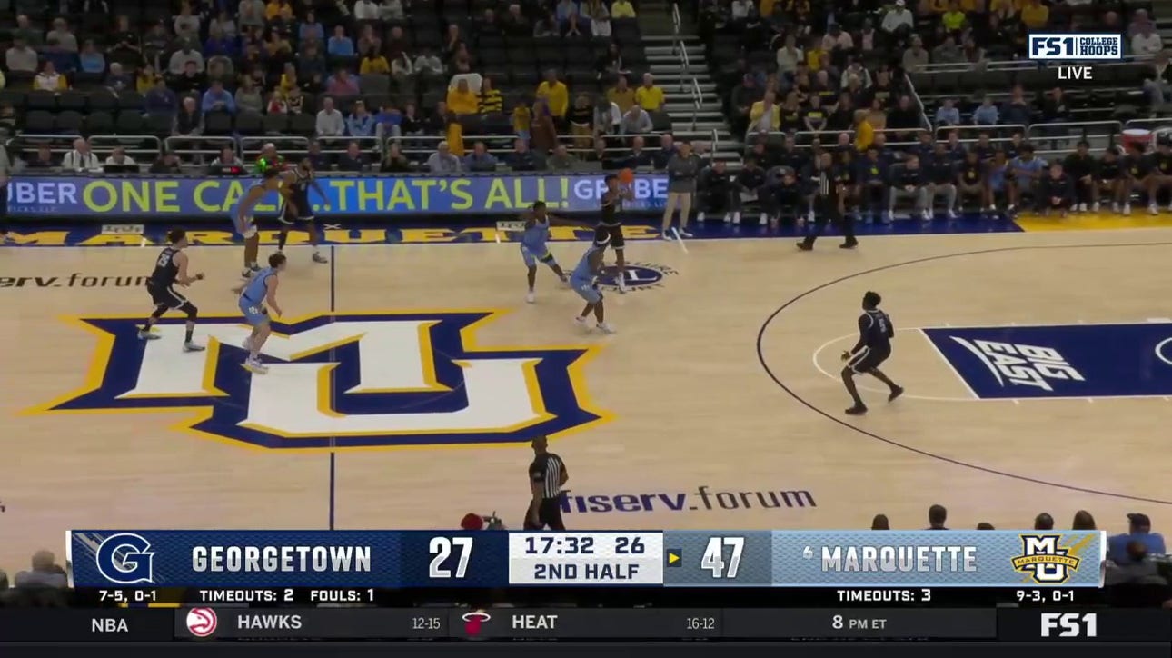 Marquette's Chase Ross gets the steal and finishes a TOUGH AND-1 vs. Georgetown