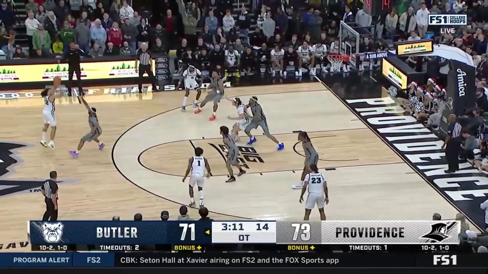 Devin Carter nails two 3-pointers in OT to seal Providence's 85-75 win over Butler