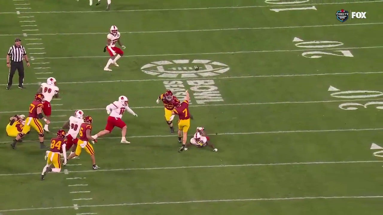 Miller Moss throws an UNREAL 31-yard acrobatic TD to Ja'Kobi Lane as USC extends lead over Louisville 