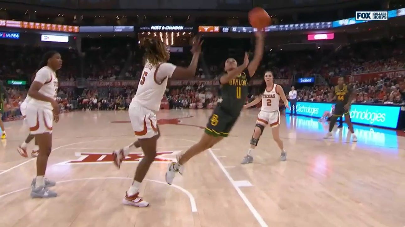 Jada Walker finishes an ACROBATIC layup as Baylor extends lead over Texas