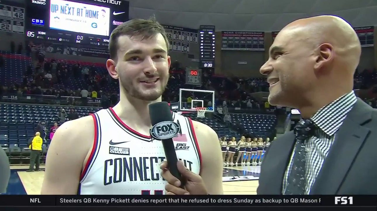 'We we're super locked in' — Alex Karaban speaks on UConn's dominant 85-56 win over DePaul