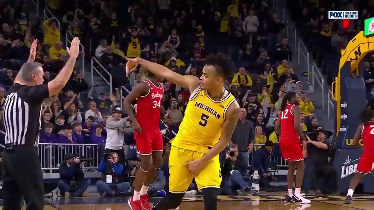 Terrance Williams sinks a 3-pointer from the corner to cement Michigan's win over Ohio State