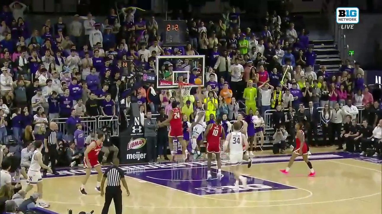 Boo Buie scores a clutch bucket to seal Northwestern's nail-biting 72-69 victory over Maryland
