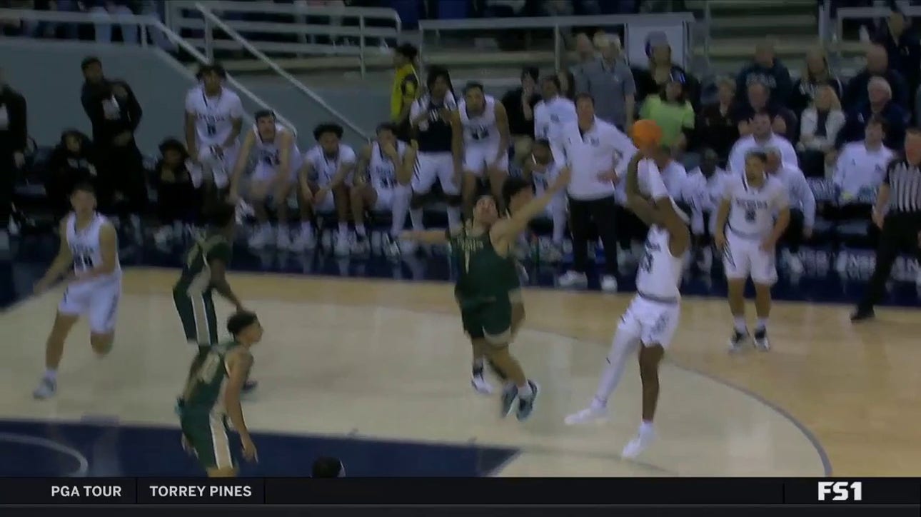 Nevada's Kenan Blackshear gets crafty with a game-sealing jumpshot in 77-64 victory over Colorado State