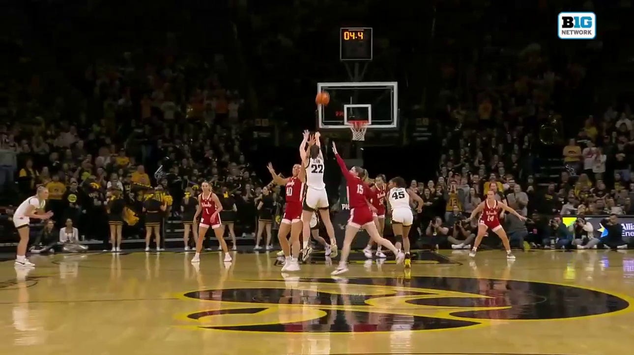 Caitlin Clark drains a CLUTCH 3-pointer to help Iowa grab momentum against Nebraska